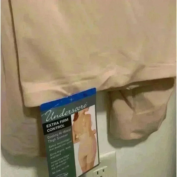 Underscore Shapewear Extra Firm Cooling High Waist Thigh Slimmer Womens XL Tan - Picture 1 of 3